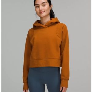 NWT Lululemon Loungeful Cropped Hoodie - Butternut Brown